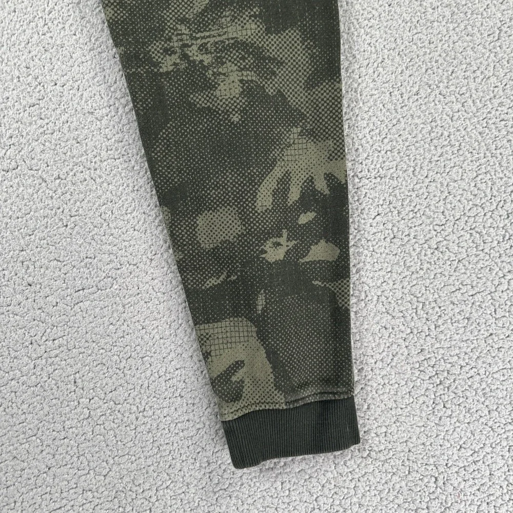 Under Armour Sweatpants Men Large Fitted Green Camouflage Joggers Cold Gear